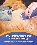 oneisall 4-in-1 Cordless Dog Grooming Kit with 2-Speed Clippers, Low Noise Paw Trimmer & Rechargeable Quiet Nail Grinder for Dogs and Cats （Blue）