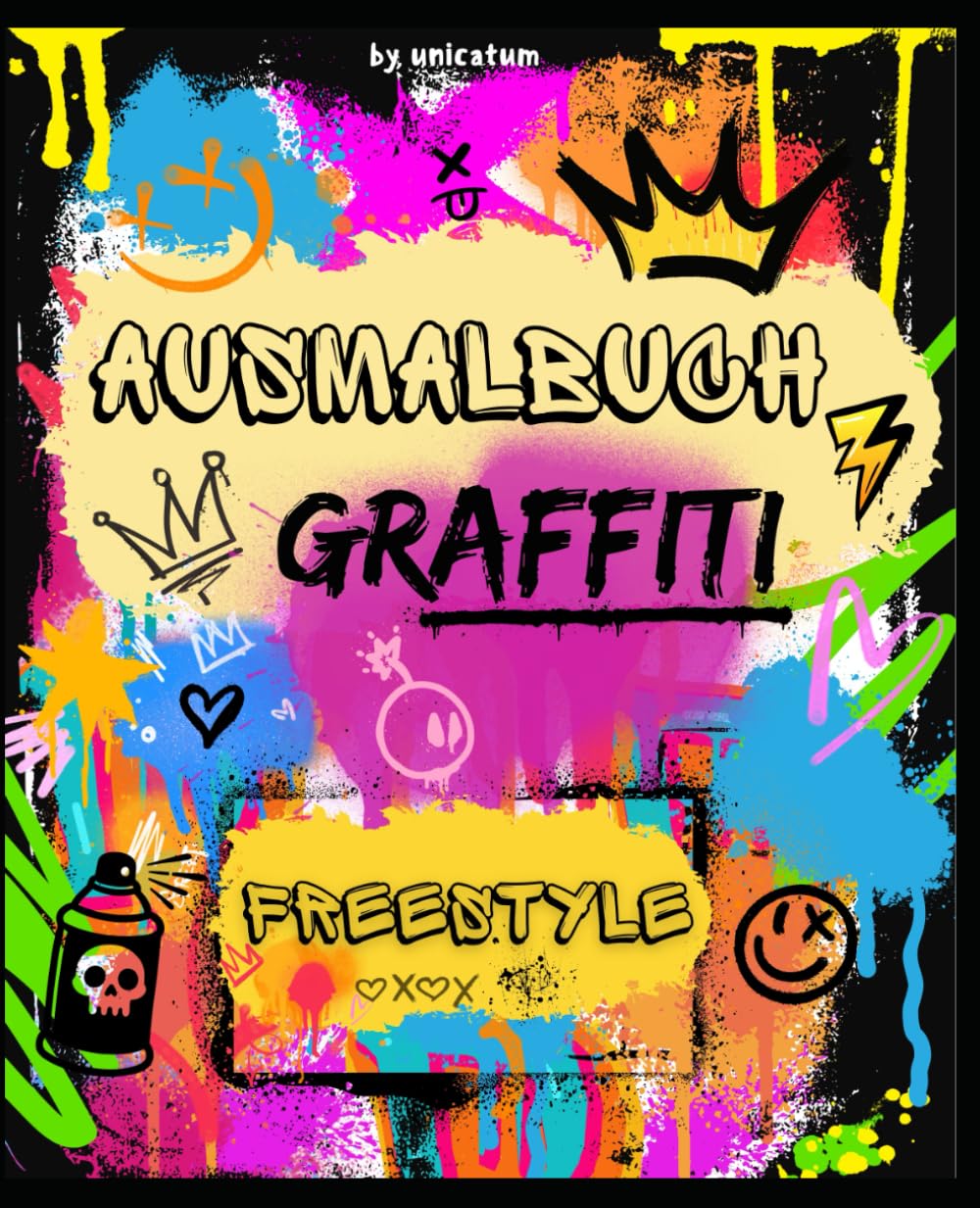 Ausmalbuch Graffiti: Kreativer Malspaß im Street-Art-Style