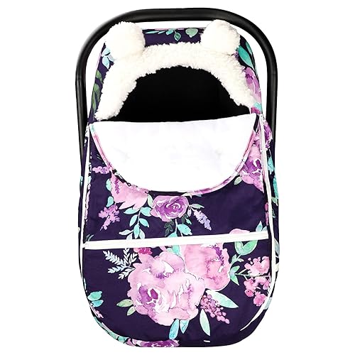 Funda de asiento de automóvil de invierno para niñas, cubierta acogedora y cálida, toldo de asiento de automóvil infantil, ultra suave,