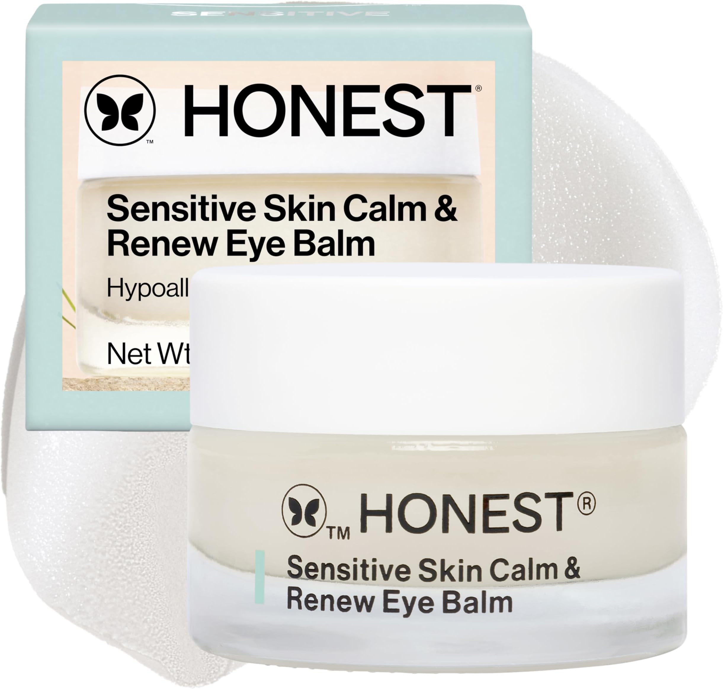 Calm + Renew Anti-Aging Melting Eye Balm for Sensitive + Dry Skin | Shea Butter, Argan Oil, + Aloe | EWG Verified, Vegan + Cruelty Free | .5 fl oz