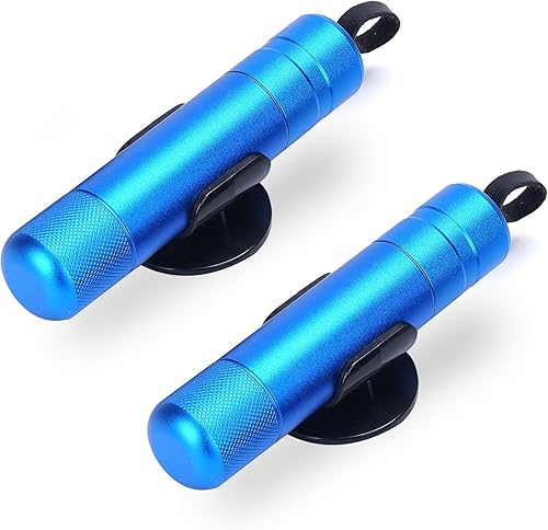 Miniatura 10 de Rompedor de vidrio para automóvil, cortador de cinturón de seguridad y cinturón de seguridad, herramienta de punzón de emergencia para escape de