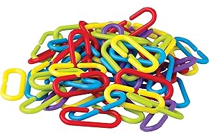 Countless Connecting Plastic Chain Links for Kids (250 Pieces)