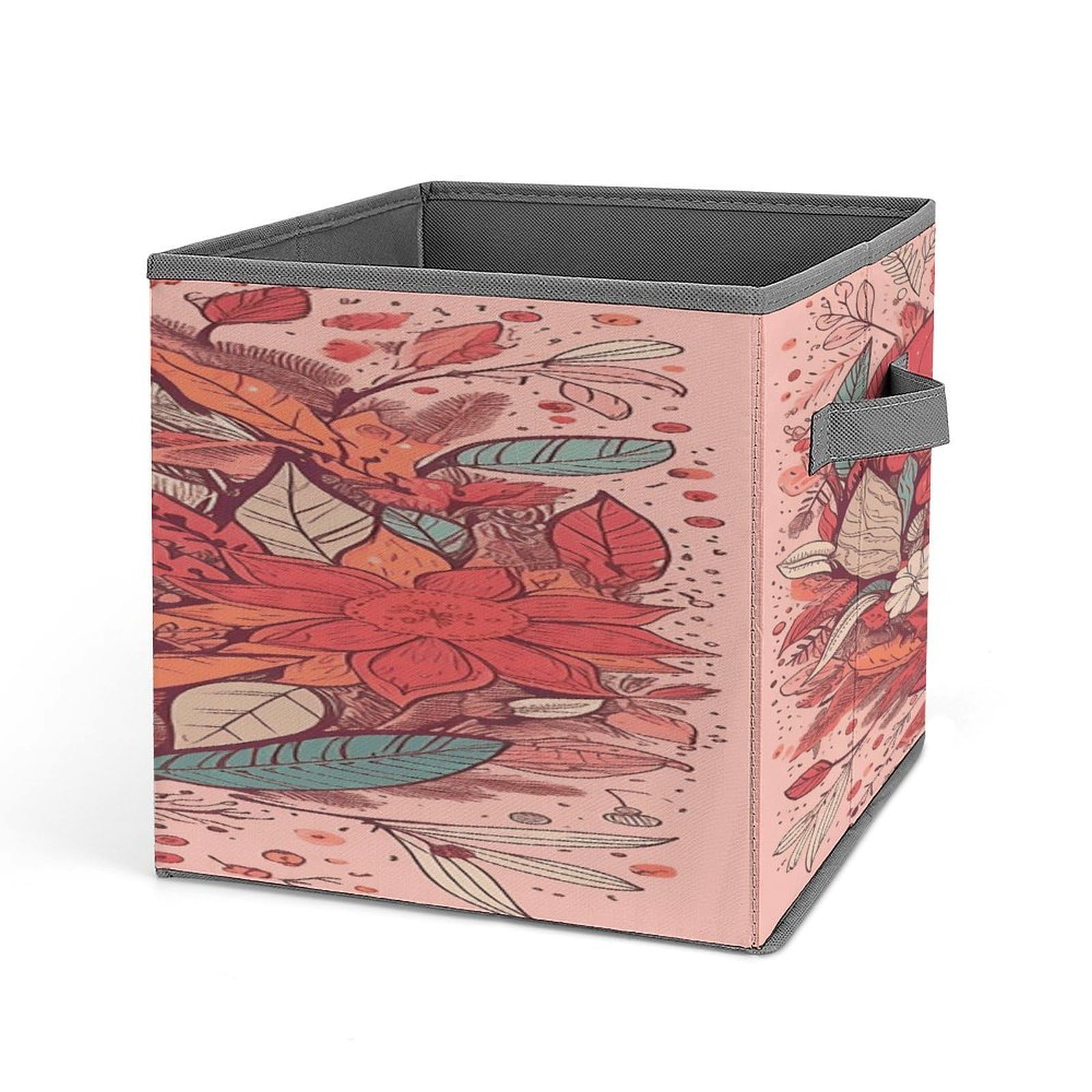 Fekiloot Style Garland And Leaves Storage Bins Storage Baskets