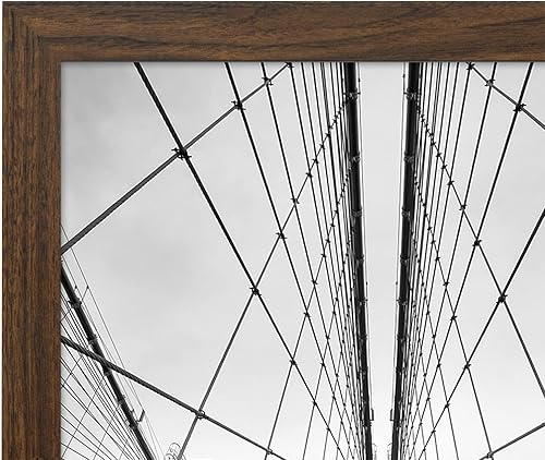 Vista 522 de Americanflat - Marco para póster de 71 x 74 cm con plexiglás pulido, portarretratos negro de madera industrializada, Epic Collection, marco ancho