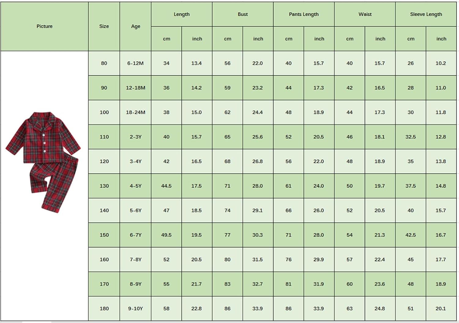 Kayotuas Christmas Pajamas for Kids Boy Girl Plaid Pajama Pants Set Lapel Collar Button Down Sleepwear Matching Christmas Pjs - Image 5