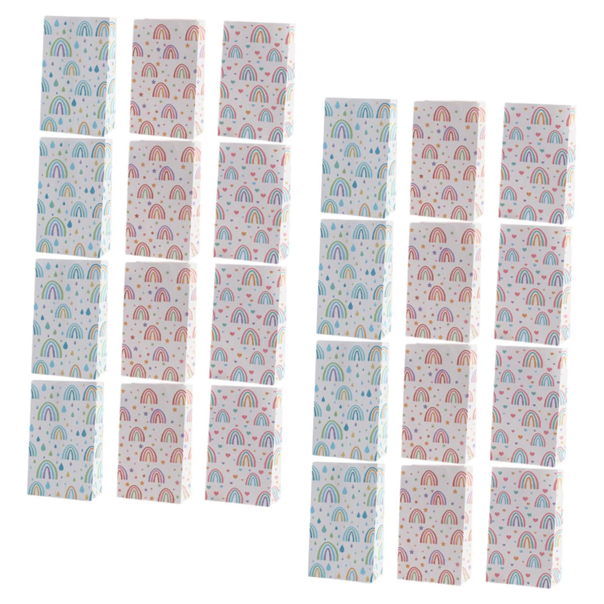 SHERCHPRY 5 Sätze Geschenktüten Aus Kraftpapier Robuste Aufbewahrungstaschen Für Hochzeiten Geburtstage Platzsparend Für Geschenkverpackungen 30 Stück * 5
