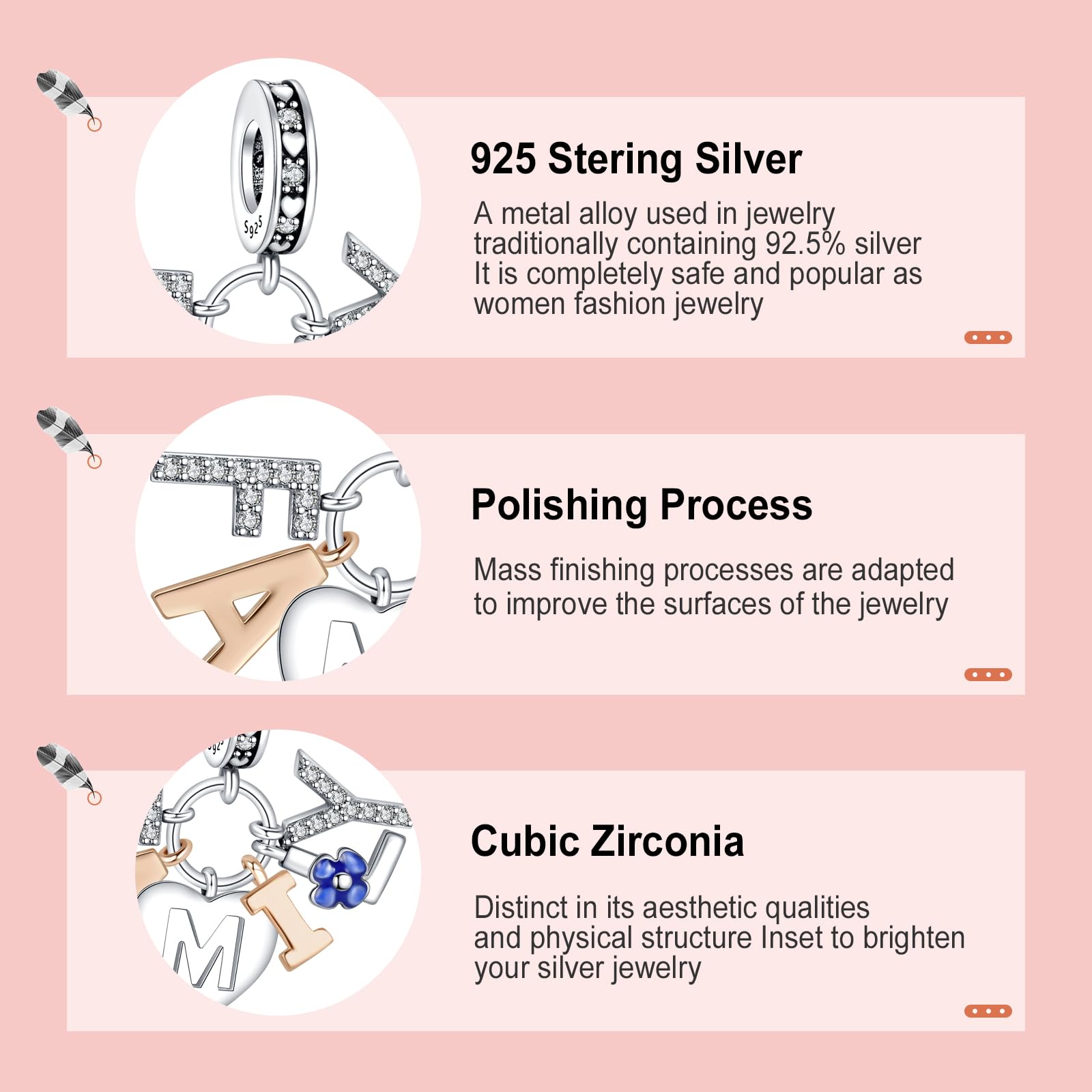 Annmors Charm Pendente Cuore Tartaruga Amore Ciondoli Compatibile con Braccialetti e Collane Donna