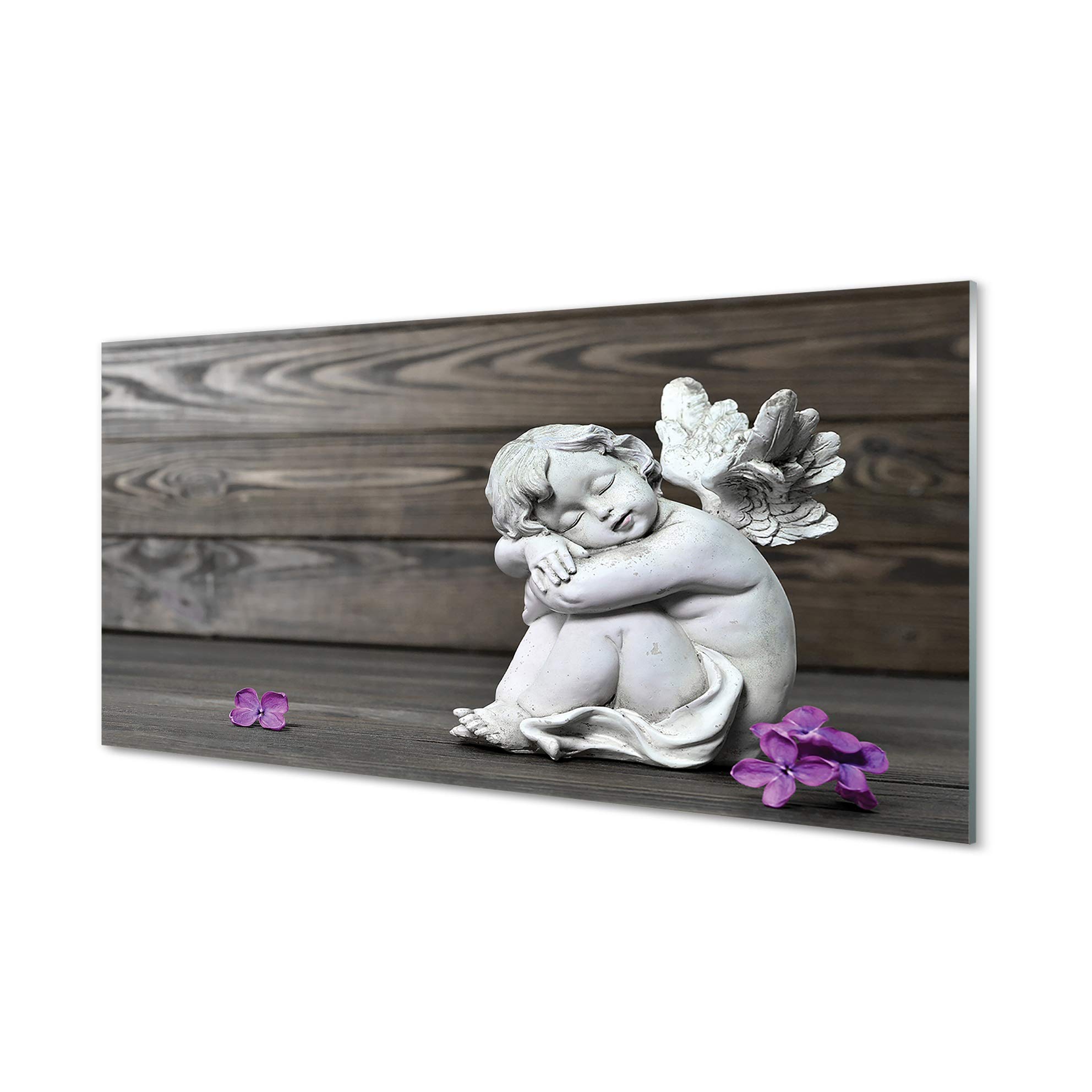 Impression sur verre 100x50cm ange, la solution pour mur vide et sombre