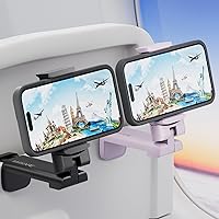 Vista 25 de MiiKARE Travel Essentials - Soporte universal para teléfono de avión, soporte de teléfono manos libres para volar con rotación de 360 grados