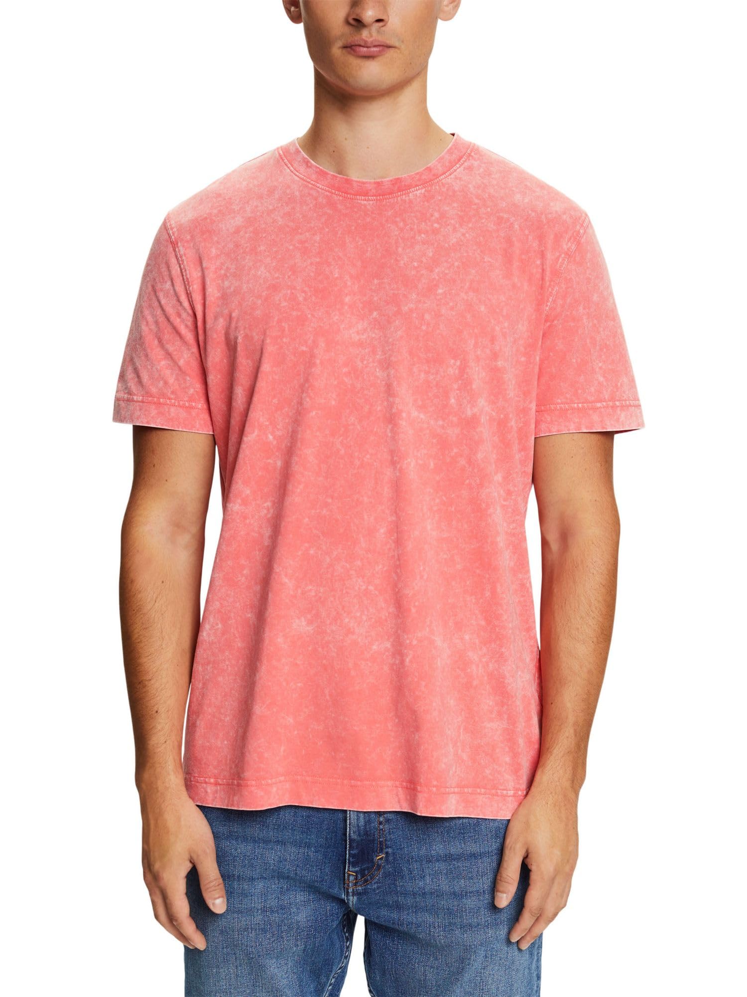 ESPRIT Men's T-Shirt, 640/Coral Red, S