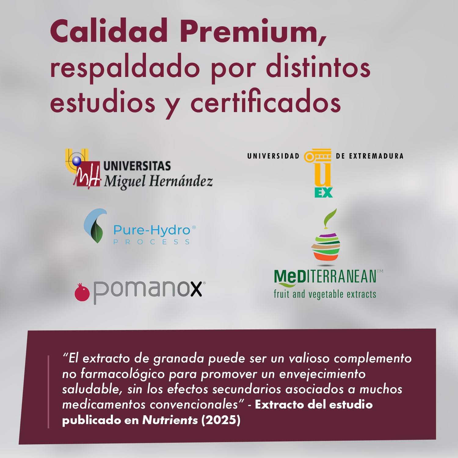 Granatum Plus - Punicalagina Plus - Complemento Alimenticio - Extraído de Granadas - Suplemento Antioxidante - Digestión y Metabolismo - Cuidado de Piel - Producido en España (3 Cajas de 28 cápsulas)