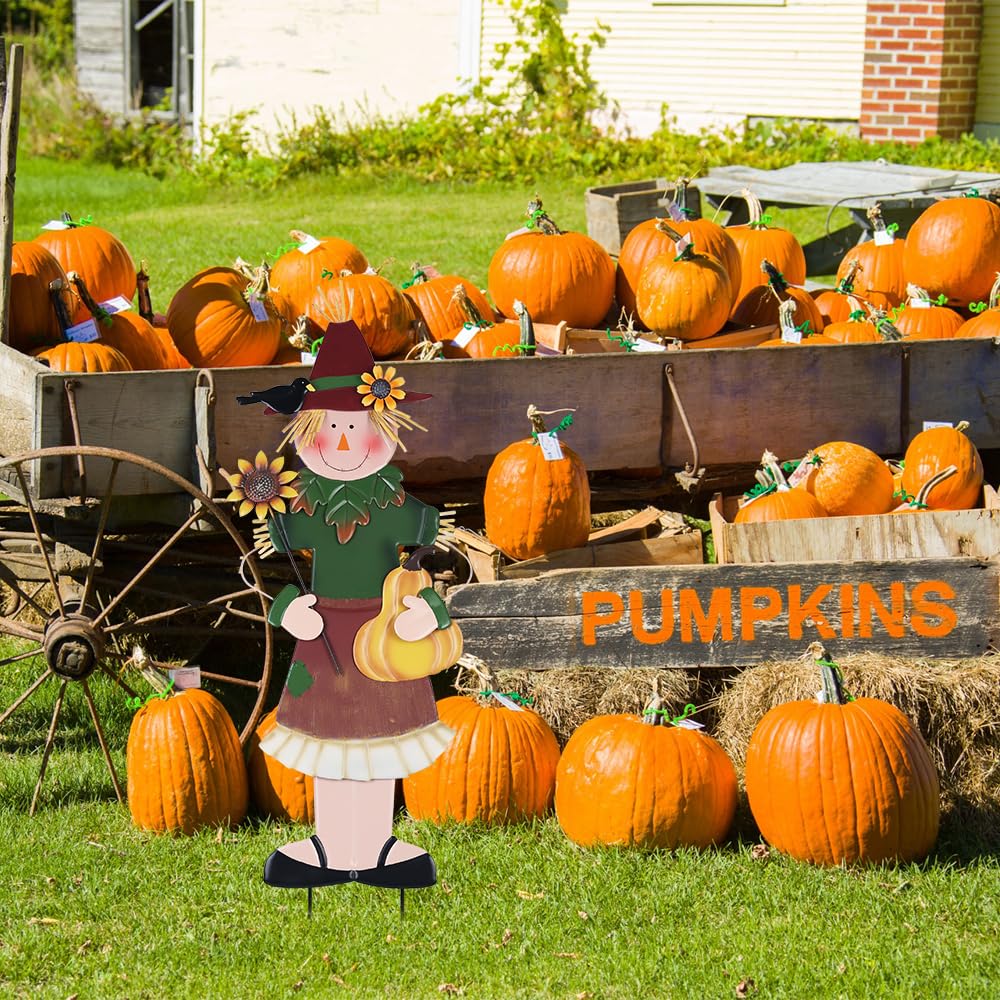 Happyyami Petit épouvantail Décoratif Pour Halloween, Récolte D'automne
