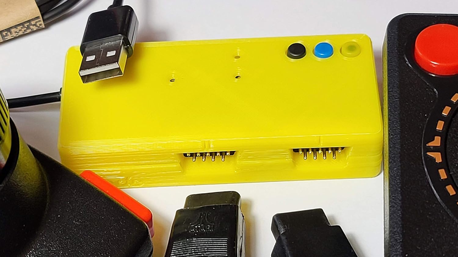 USB Adapter for Atari Joystick, Paddle, Driving by iCode, Dual DB9 Ports Converter, Pro Plus Edition,Varies,(ATARIPROP2USB)