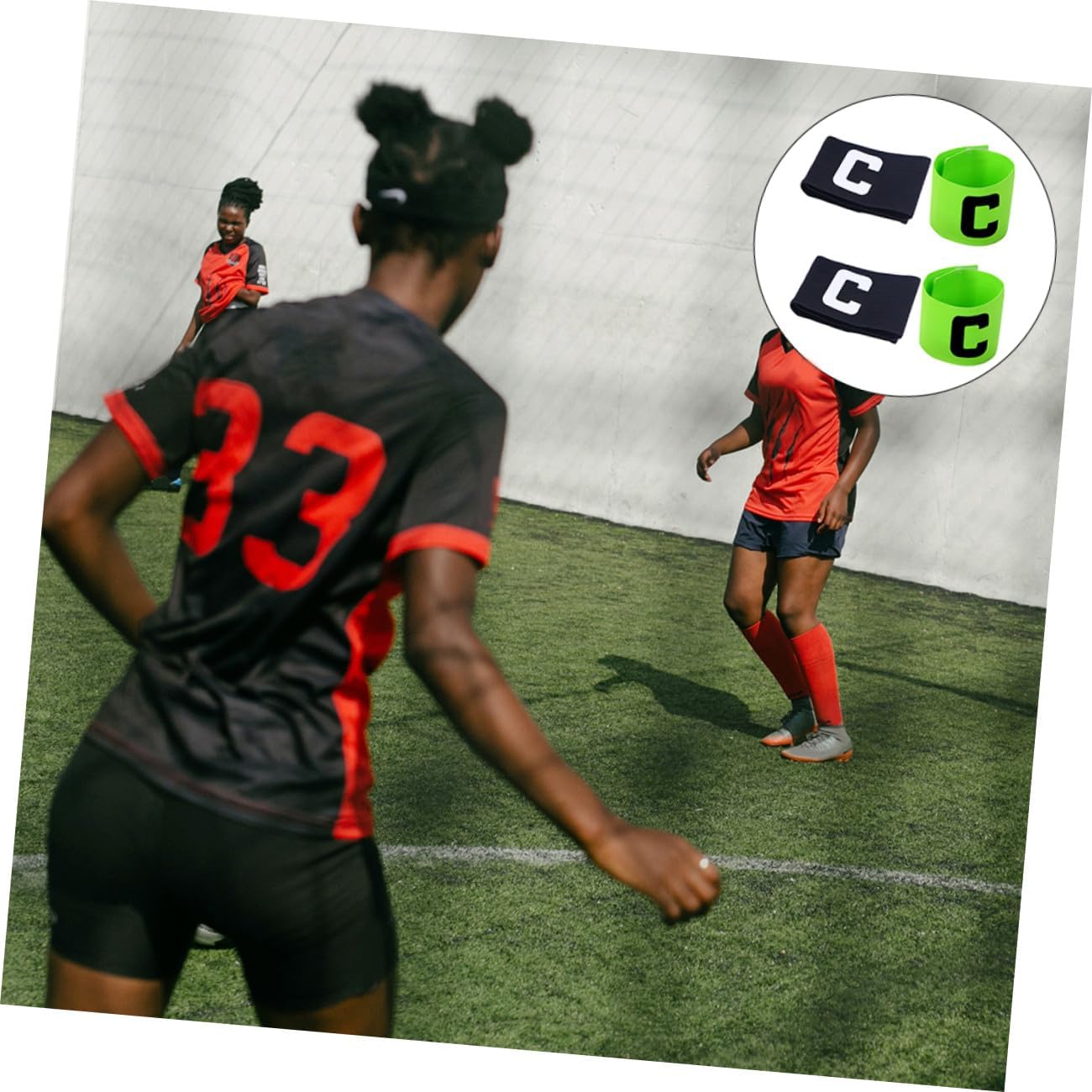 VICASKY 4pcs Professional Basketball Band Arm Bands Football Jewelry Captain Armband for Youth Football Bicep