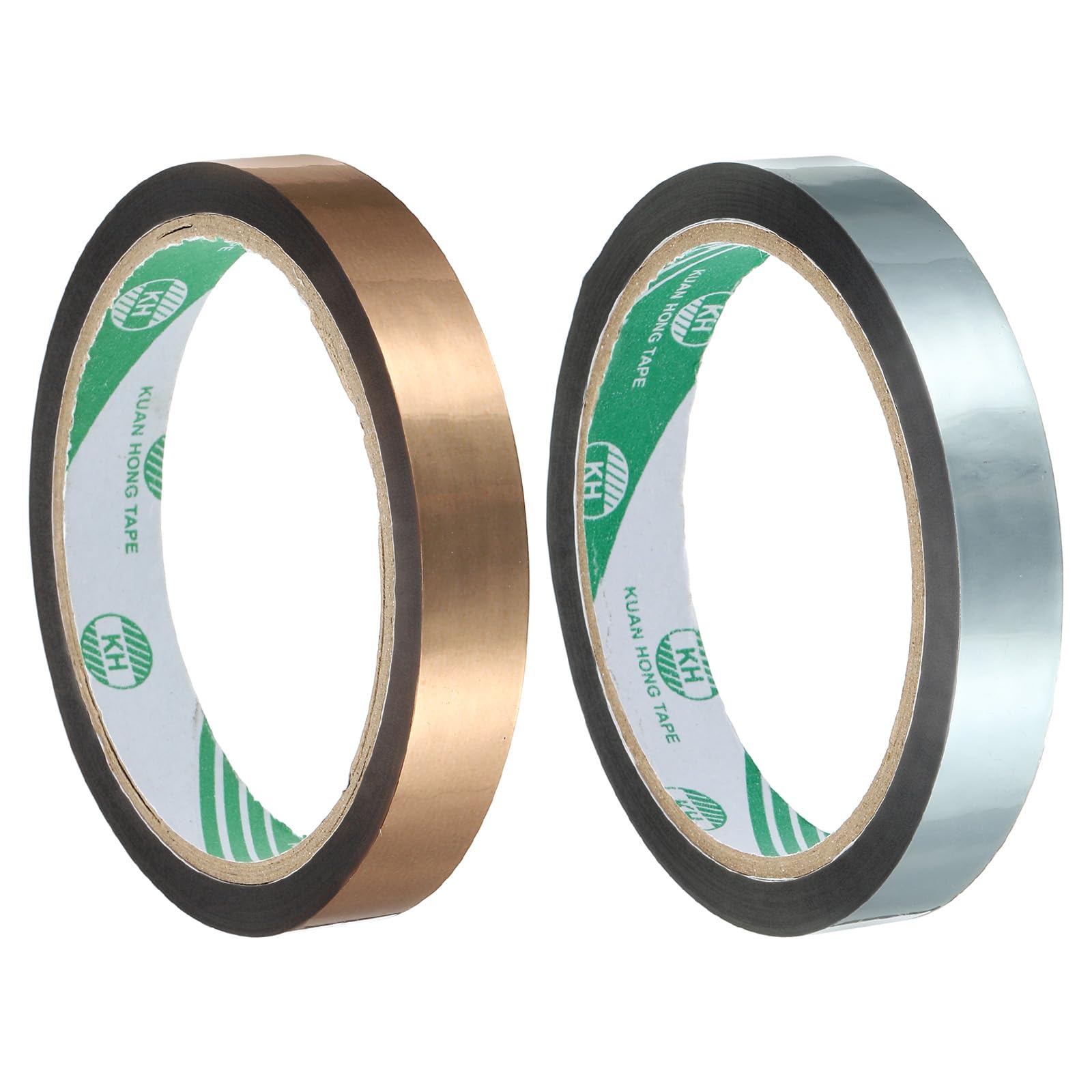 uxcell Washi Tape Set 0.6 Inch x 55 Yards Holographic Metalized Reflective Tape for Holiday Packaging and Decoration, DIY and Art Craft (2 Rolls,