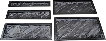 Concrete Molds DIY Sold 5 pcs ABS Plastic Moulds for Concrete Plaster Wall Stone Brick Home Decoration Tiles Wall Art Decor W36