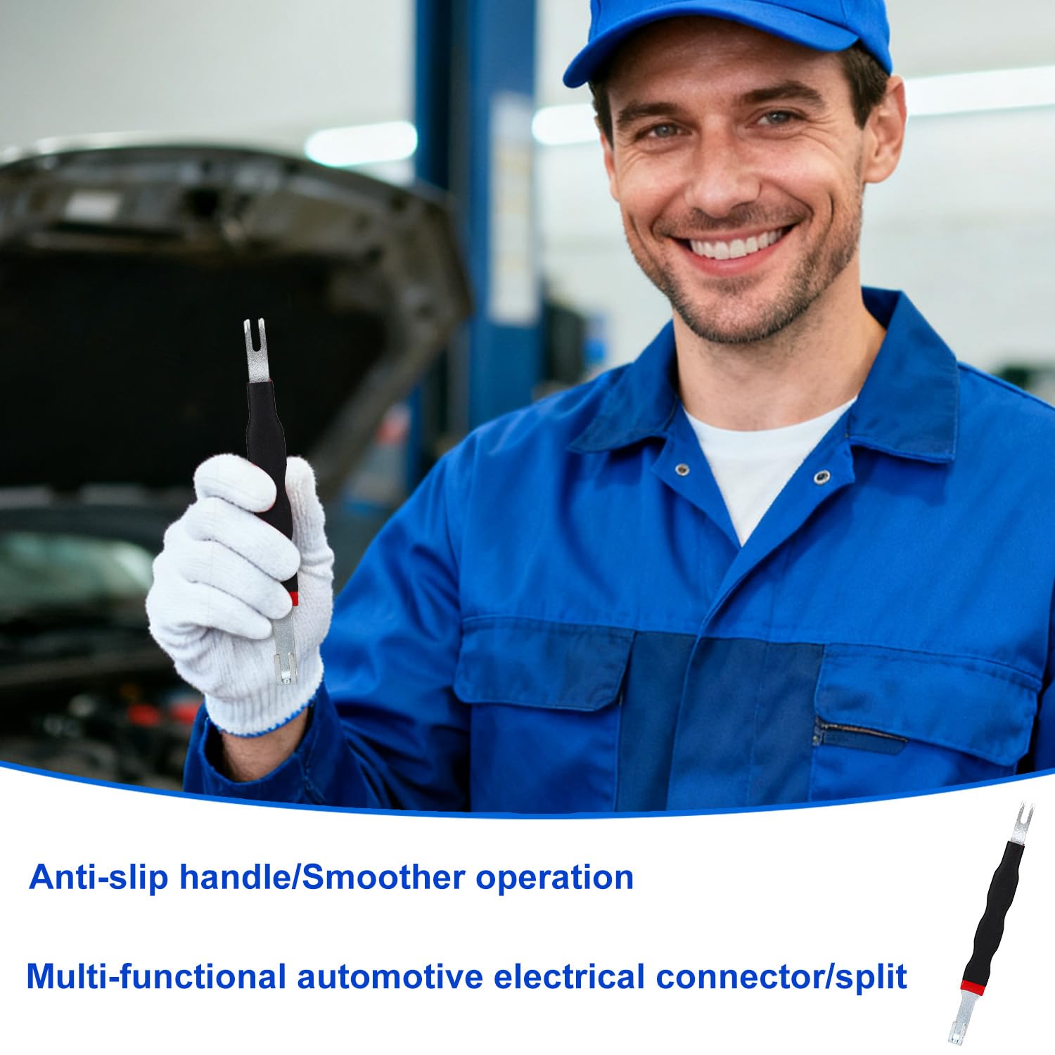 2 Pezzi Connettore Elettrico Terminale Automobilistico, Pinze Sconnessione Elettrica Connettore a Spina Automobilistico Strumento di Sconnessione Universale per Auto Camion (Nero)