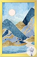 Vista 42 de Marco de fotos dorado, marco de fotos de 8 x 8 pulgadas para póster de foto cuadrada, lienzo, certificado, documento, exhibición horizontal