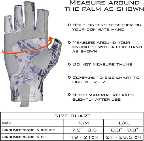 Miniatura 7 de KastKing Sol Armis - Guantes de protección solar UPF50+ Guantes para pesca, protección UV, guantes de protección solar para hombres y mujeres, para