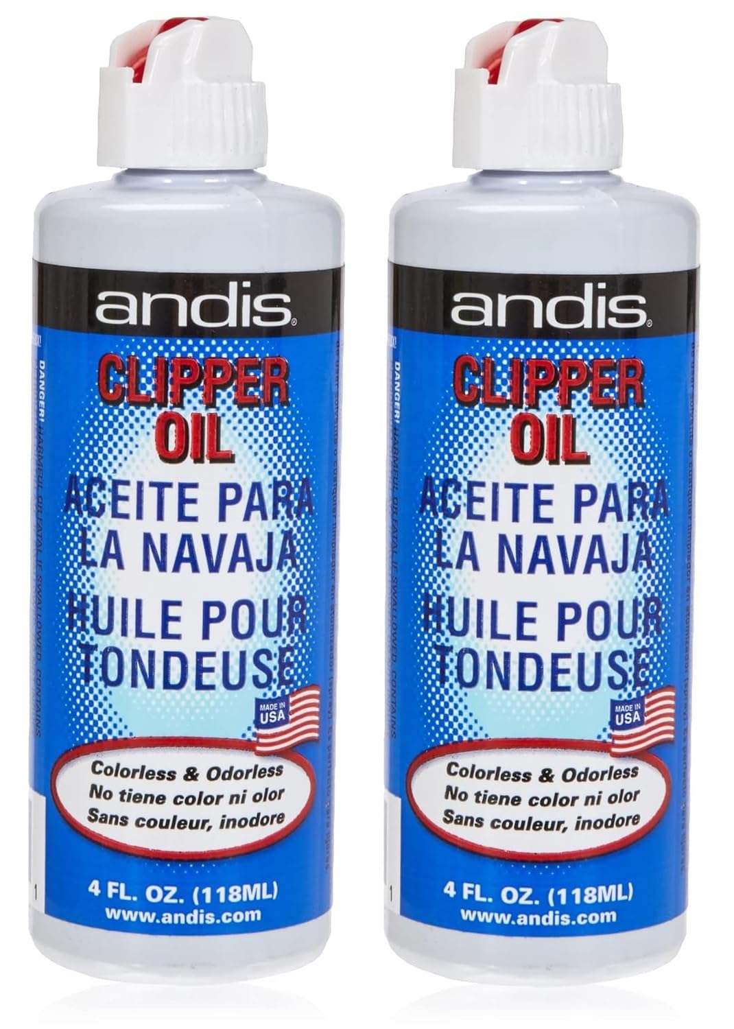 View of Amazon.com: Andis Clippers Clipper Oil 4 oz (Pack of 2) : Beauty ...