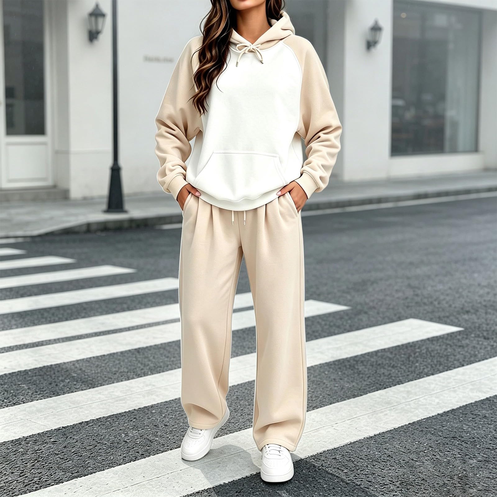 Survêtement surdimensionné pour femme - Ensemble de sport pour femme