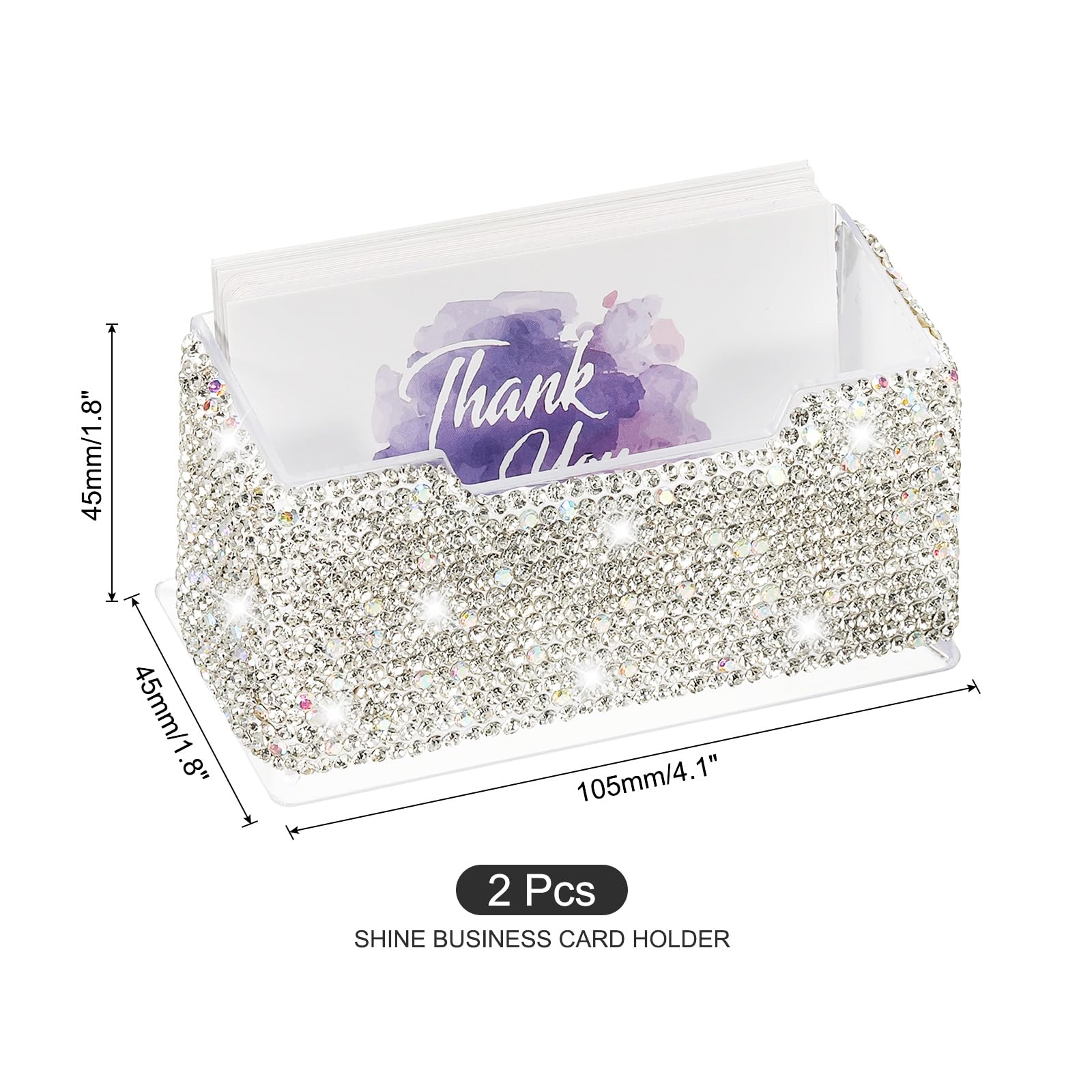 PATIKIL Rhinestone Business Card Holder - Image 2