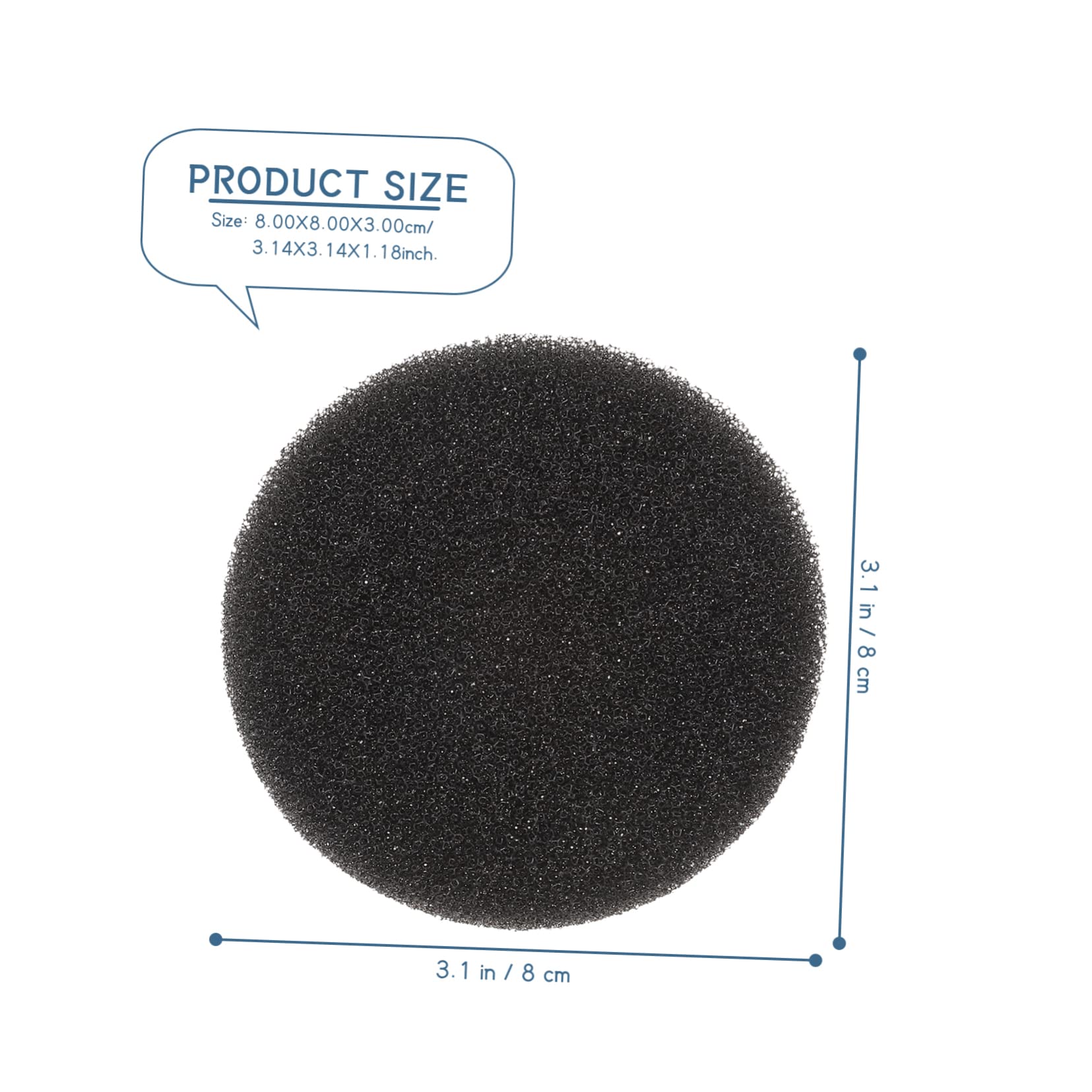 PartyKindom Makeup Brush Cleaning Box 15pcs Activated Carbon Sponge Dry Cleaning Tin Quick Clean Home Travel