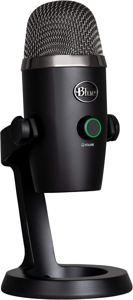 Logitech for Creators Micrófono Yeti Nano USB azul para juegos, streaming, podcasting, Twitch, YouTube, Discord, grabación para PC y Mac, Plug & Play - Apagón