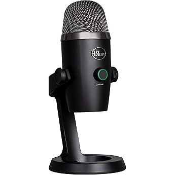Blue Microphones Yeti NANO USB microphone for recording and streaming on PC and Mac, adjustable stand, plug and play - Black