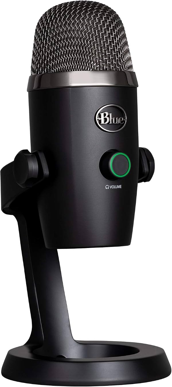 Logitech for Creators Blue Yeti Nano Micrófono USB para Gaming, Streaming, Podcasting, Twitch, YouTube, Discord, Grabación para PC y Mac, Plug & Play - Blackout