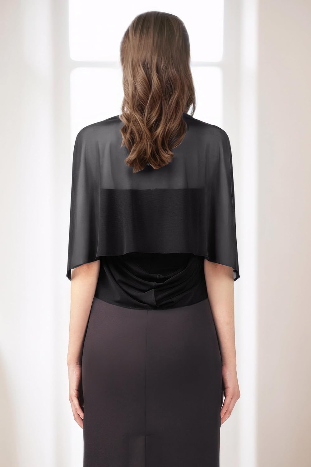 Coucoland Shawl Wraps for Women - Sheer Chiffon Shawl Elegant Soft Wraps for Evening Dress Wedding - Image 6