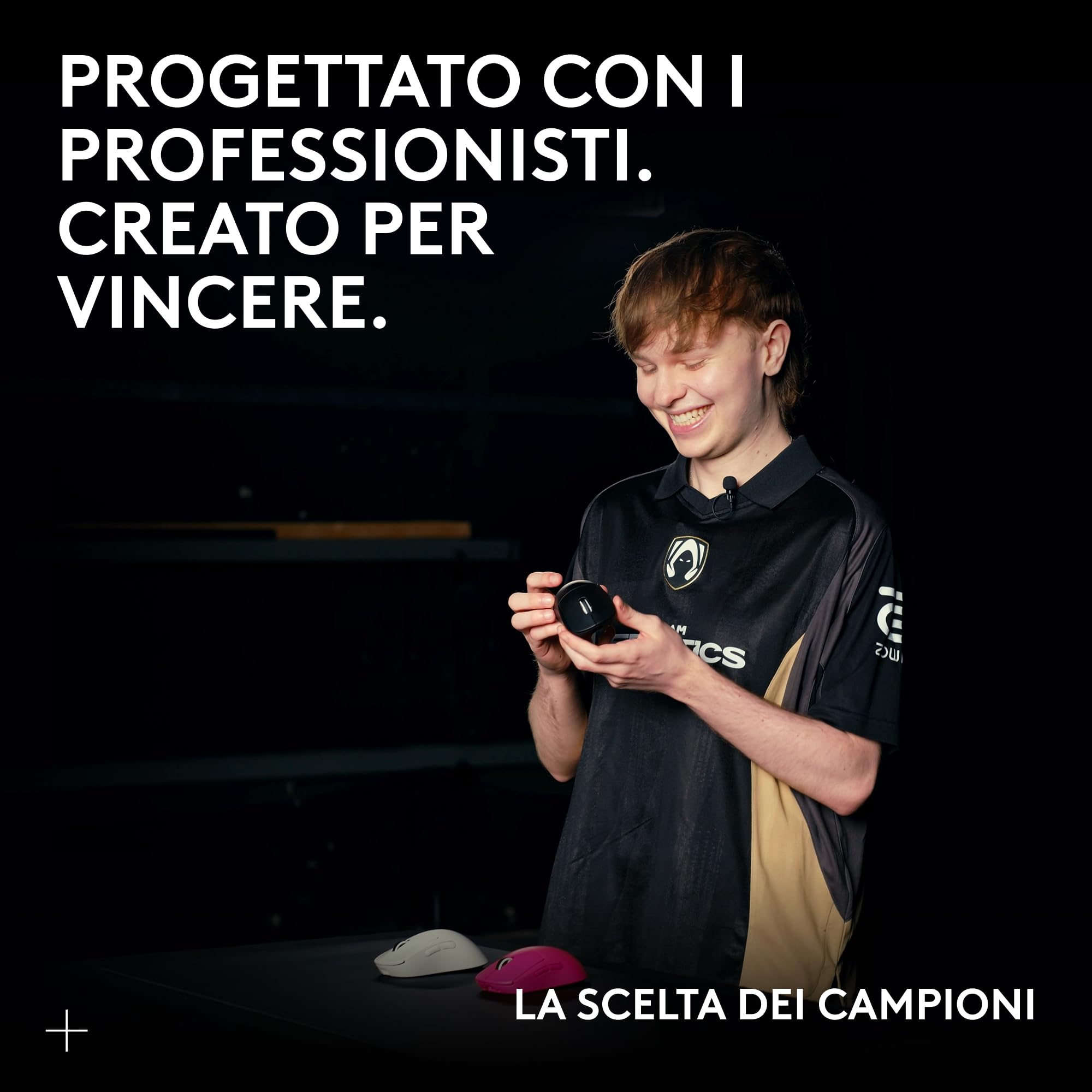 Logitech G PRO X SUPERLIGHT 2 - mouse gaming wireless, mouse Pro-Grade da 60 g con 5 pulsanti programmabili, sensore 44.000 DPI, velocità di aggiornamento di 8 kHz, ricarica USB-C per PC/Mac - Bianco