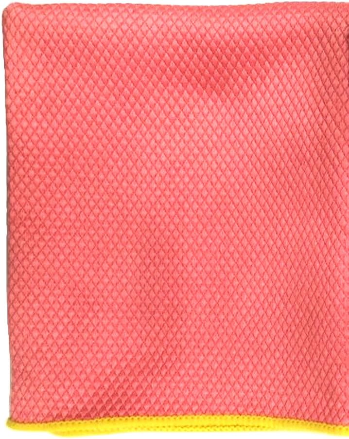 Marna W493P Window & Mirror Shiny Cloth (Window Treatment, Window Cleaning, Hand Scalk, Oil Stain) Cloth, Window Glass, Pink