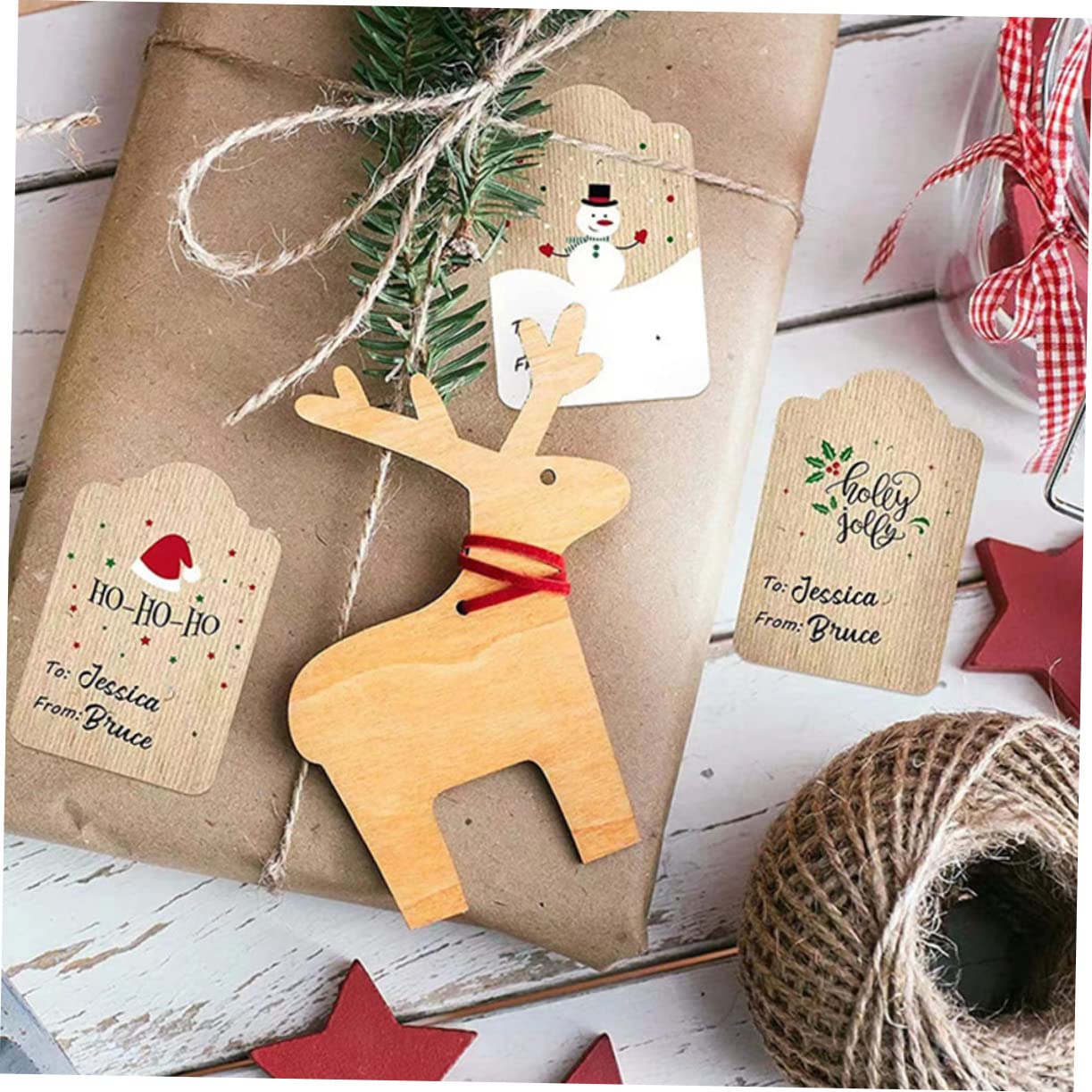 3 Adesivi natalizi etichette natalizie adesivi per sigillare buste Speciale cartellini personalizzati medaglietta personalizzata etichette di Natale etichetta VILLCASE