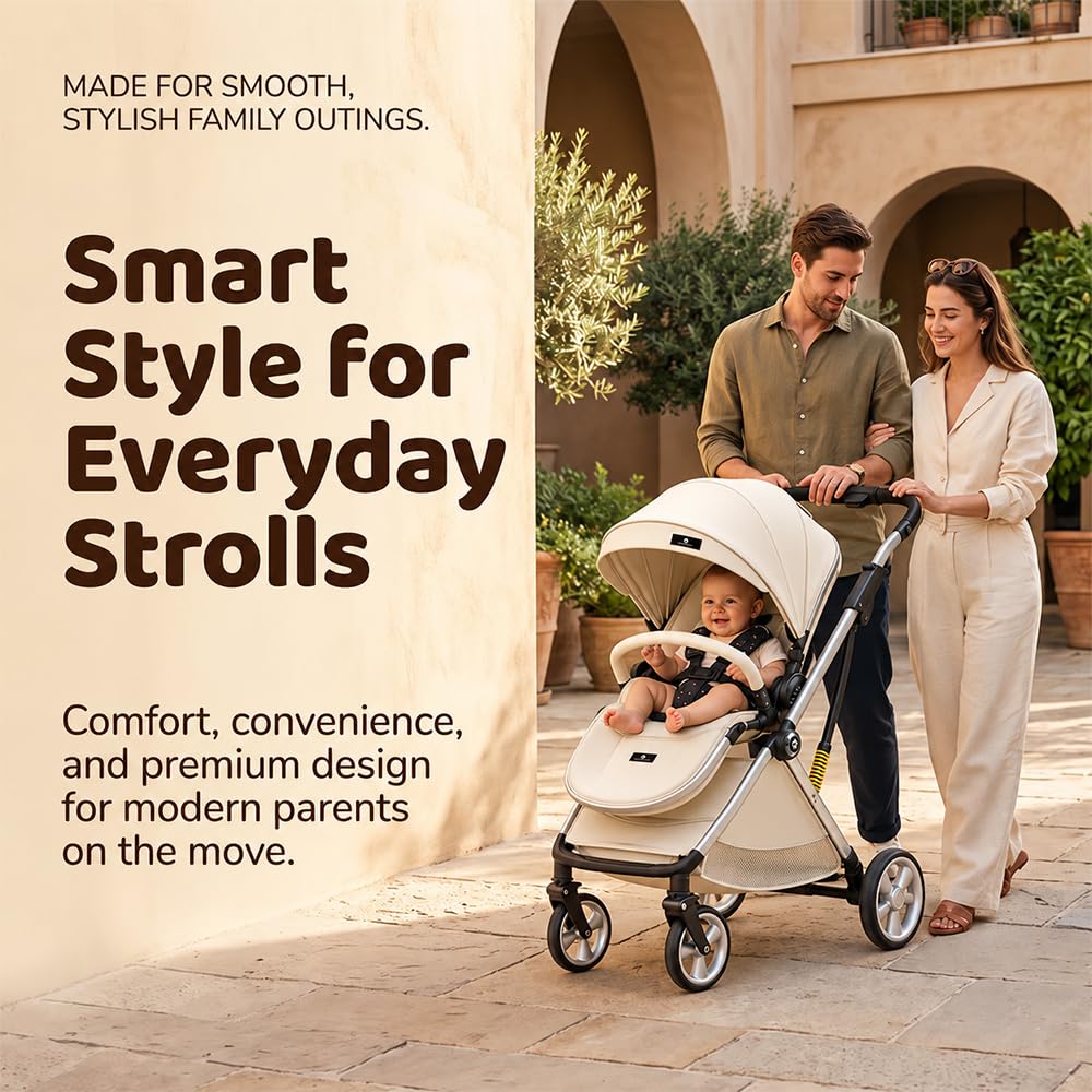 StarAndDaisy Coballe Stroller - Lightweight & Travel Friendly -3