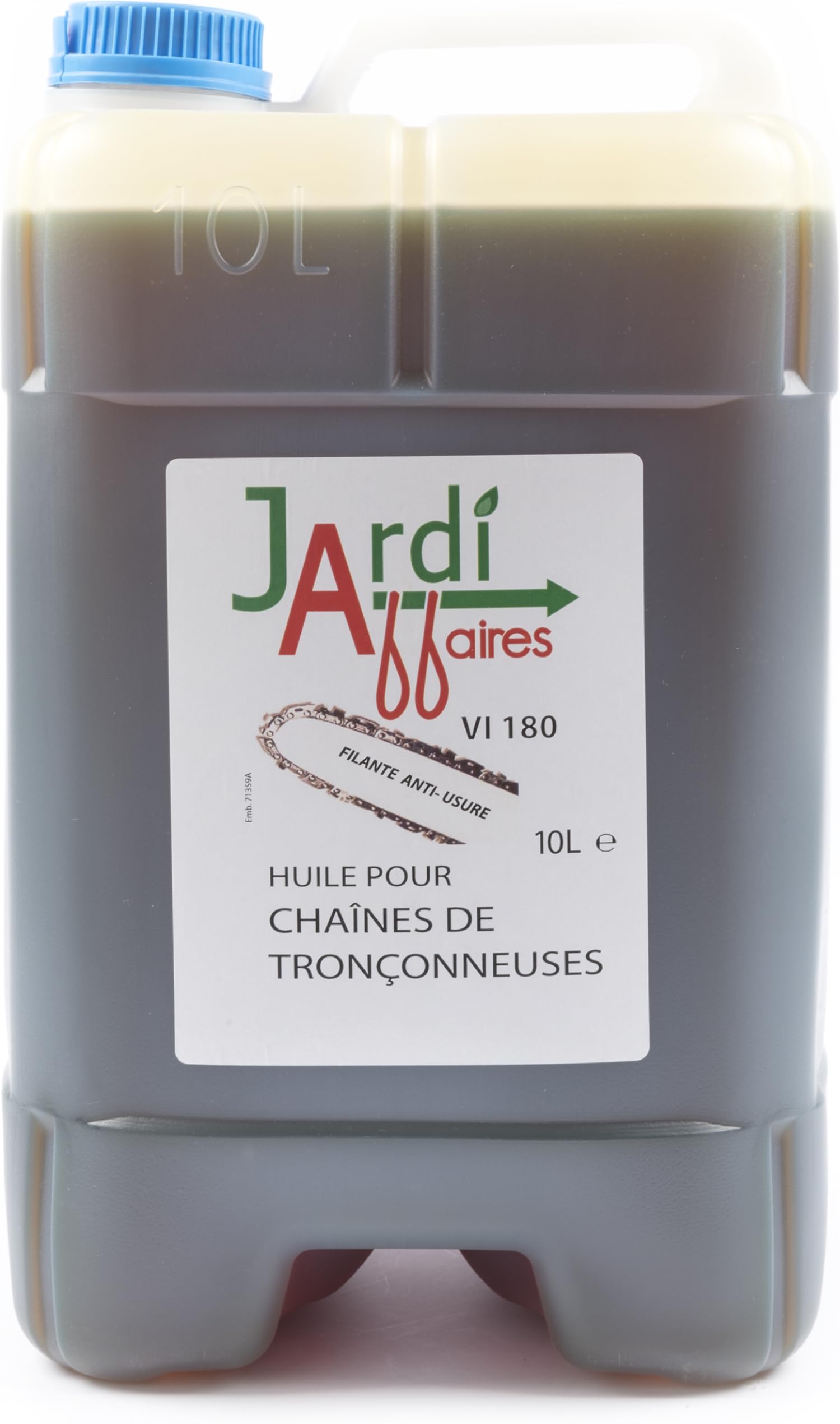 Huile de chaîne professionnelle VI 180° Jardiaffaires 10 litres