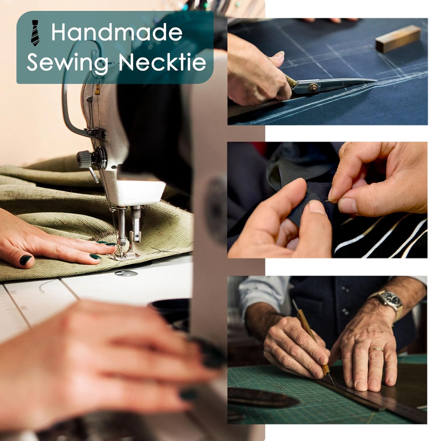 Mantieqingway Mens Tie Cotton Necktie Skinny Ties for Men for Wedding, Business, Missions, Party - Image 7