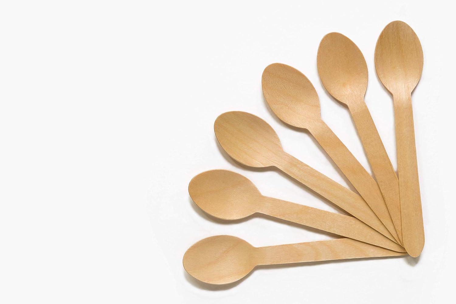 Pantryware Essentials Pantry Spoon 158-100 Disposable Wooden Cutlery Spoons - 100ct Pack, 0.5" Height, 1" Width, 6" Length (Pack of 100),Natural : Health & Household
