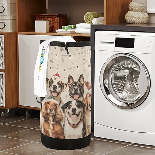 Vista 35 de Mochila de lavandería con correas ajustables para el hombro, bolsa de lavandería sucia para viajes, campamento, universidad, resistente, Rosa floral