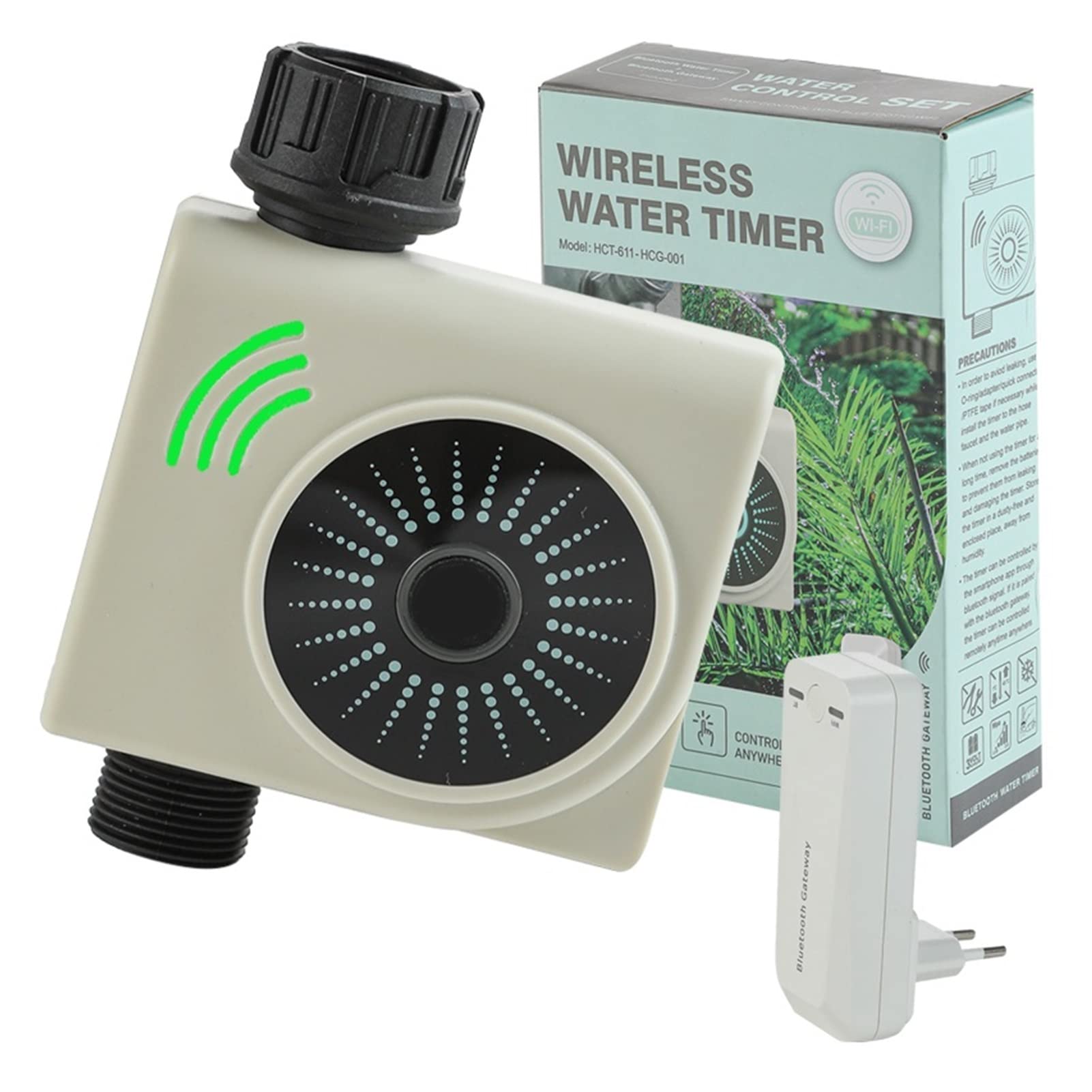 Smart Water Valve Spegnimento WiFi Sprinkler Timer Tuya Smart Home Garden Timer per irrigazione Automatica Sensore Pioggia Irrigazione Sprinkler Telecomando WiFi (Color : 2 Way Separator)