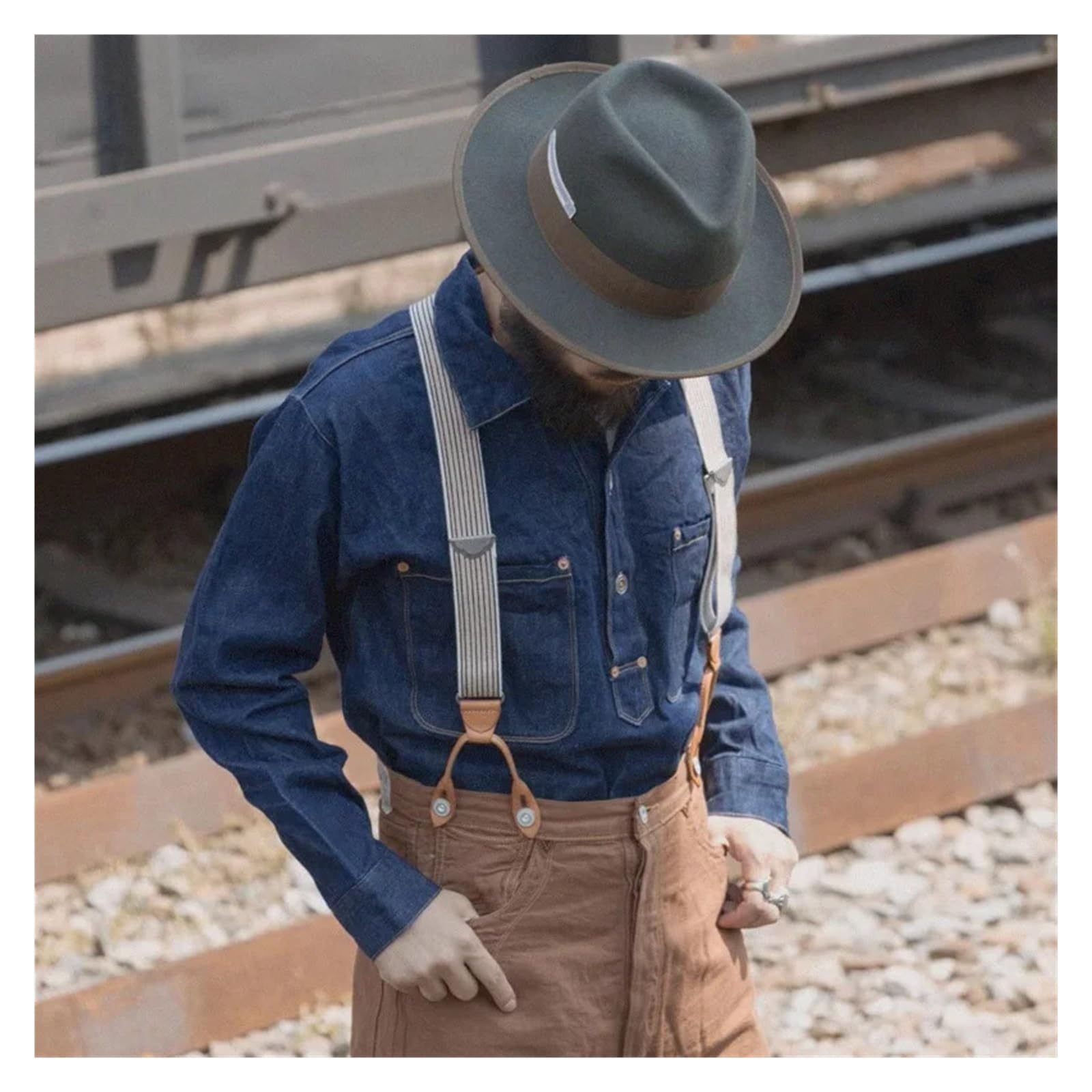 Tirantes Hombre Tirantes antiguos estilo ropa de trabajo vintage ajustables for hombre