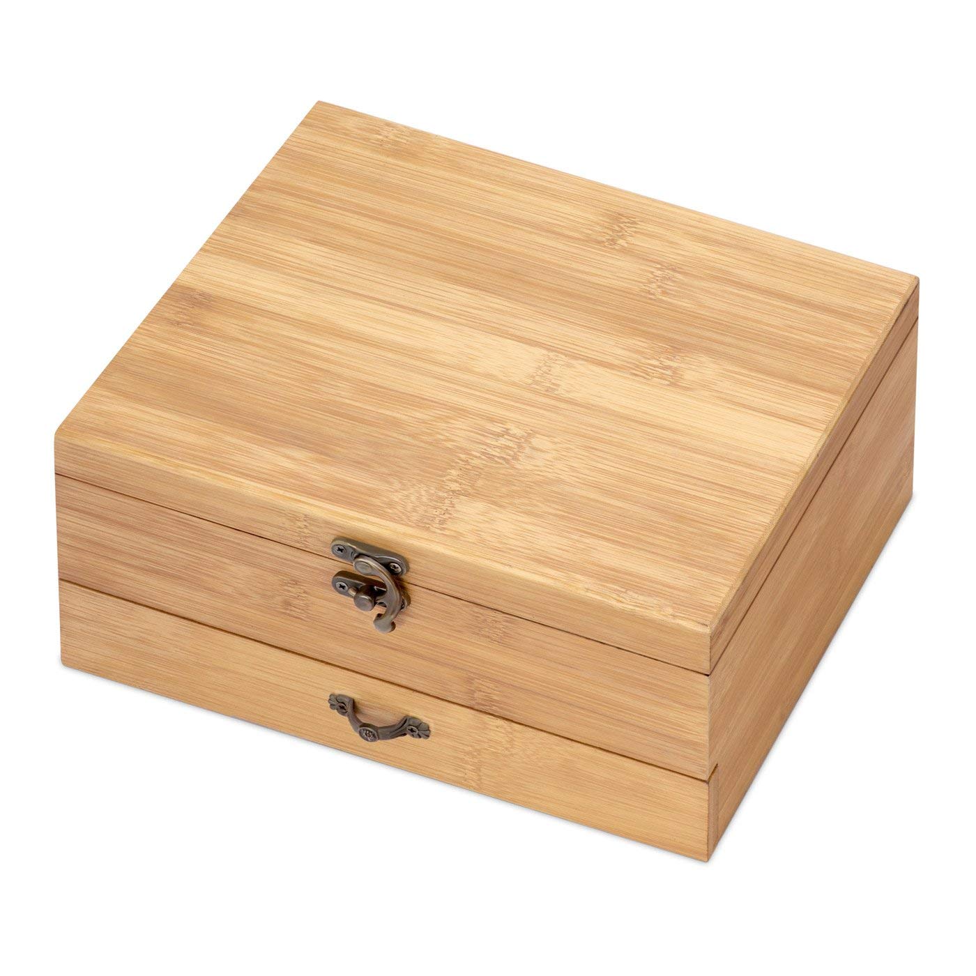 Maverton Ensemble d'accessoires pour vin avec coffret en Bois de Bambou