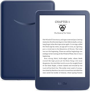 International Version - Kindle (2022 release) – The lightest and most compact Kindle, now with a 6” 300 ppi high-resolution display, and 2x the storage - Denim