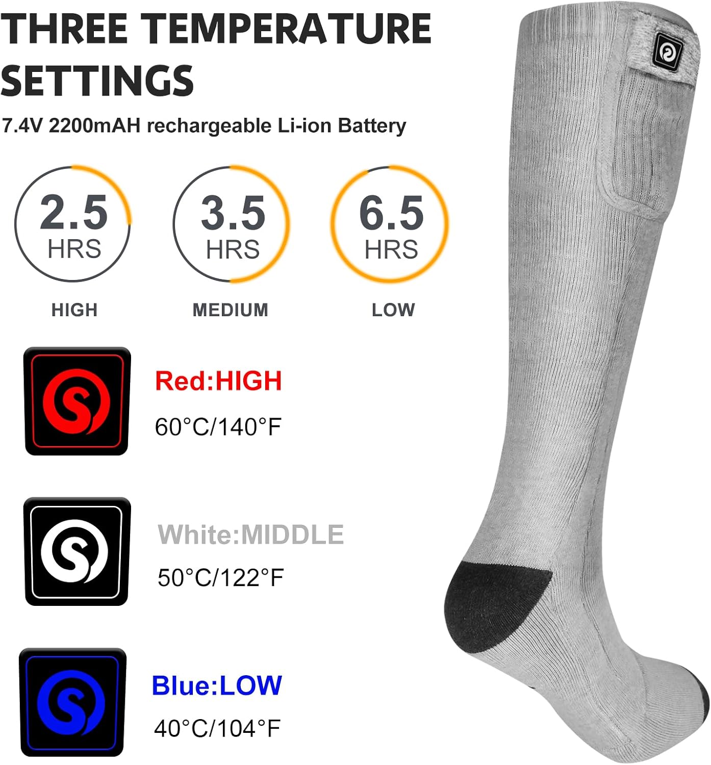 Heated Socks Material Detail