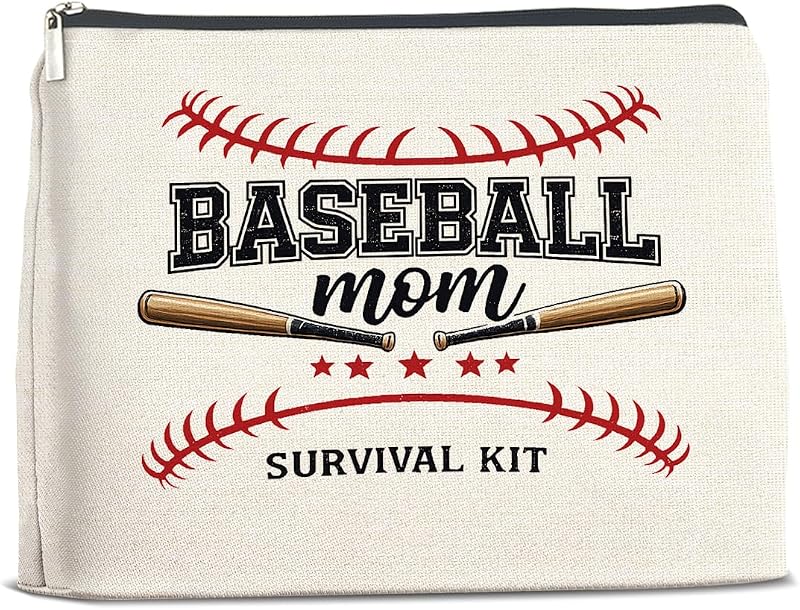 Necessaire YeleY com estampa Baseball para maquiagem e viagem