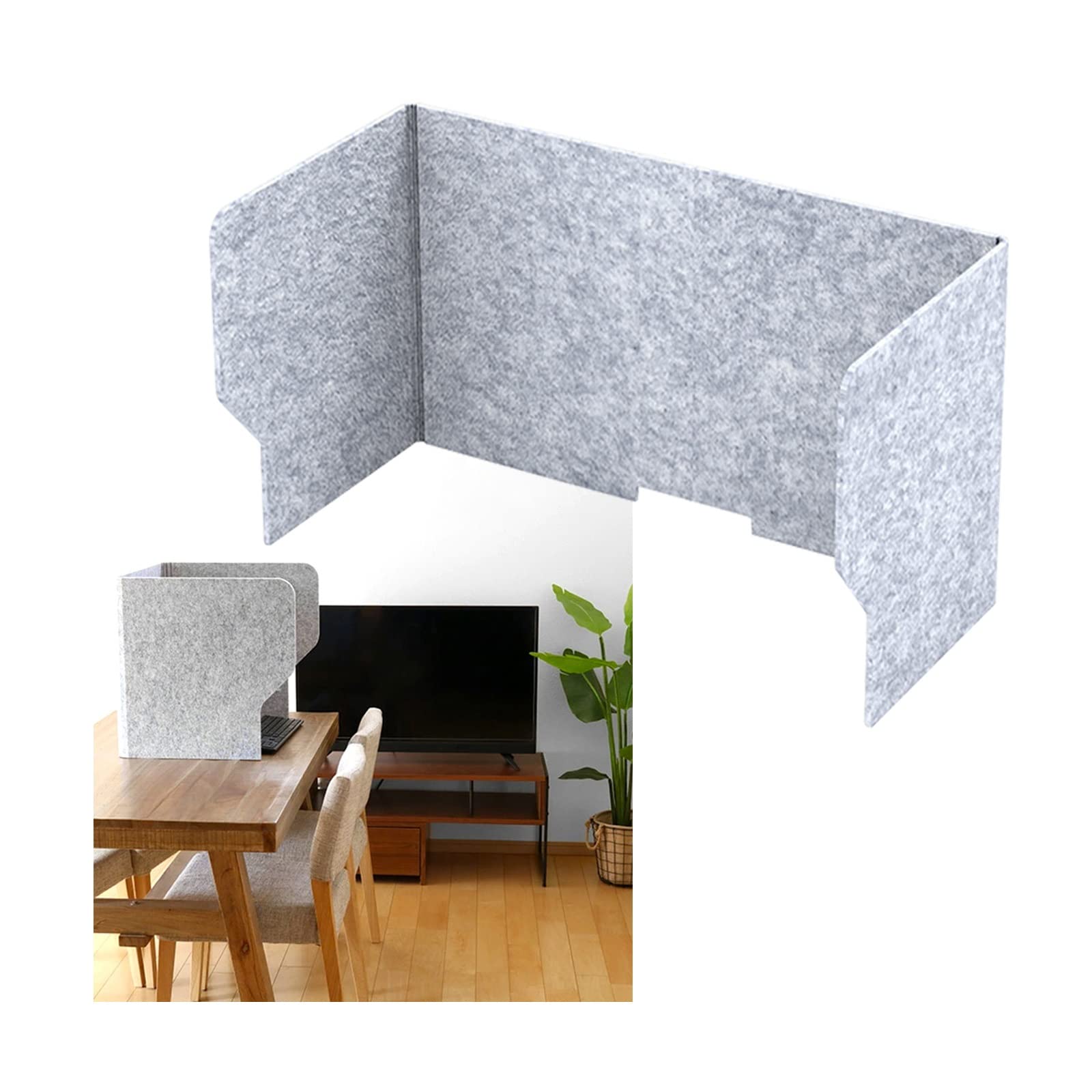 THKSGIV Portable Acoustic Desk Divider Foldable Soundproof Panel Freestanding Privacy Screen NoiseAbsorbing Partition for Office School HomeEnhance Focus & Reduce Distractions