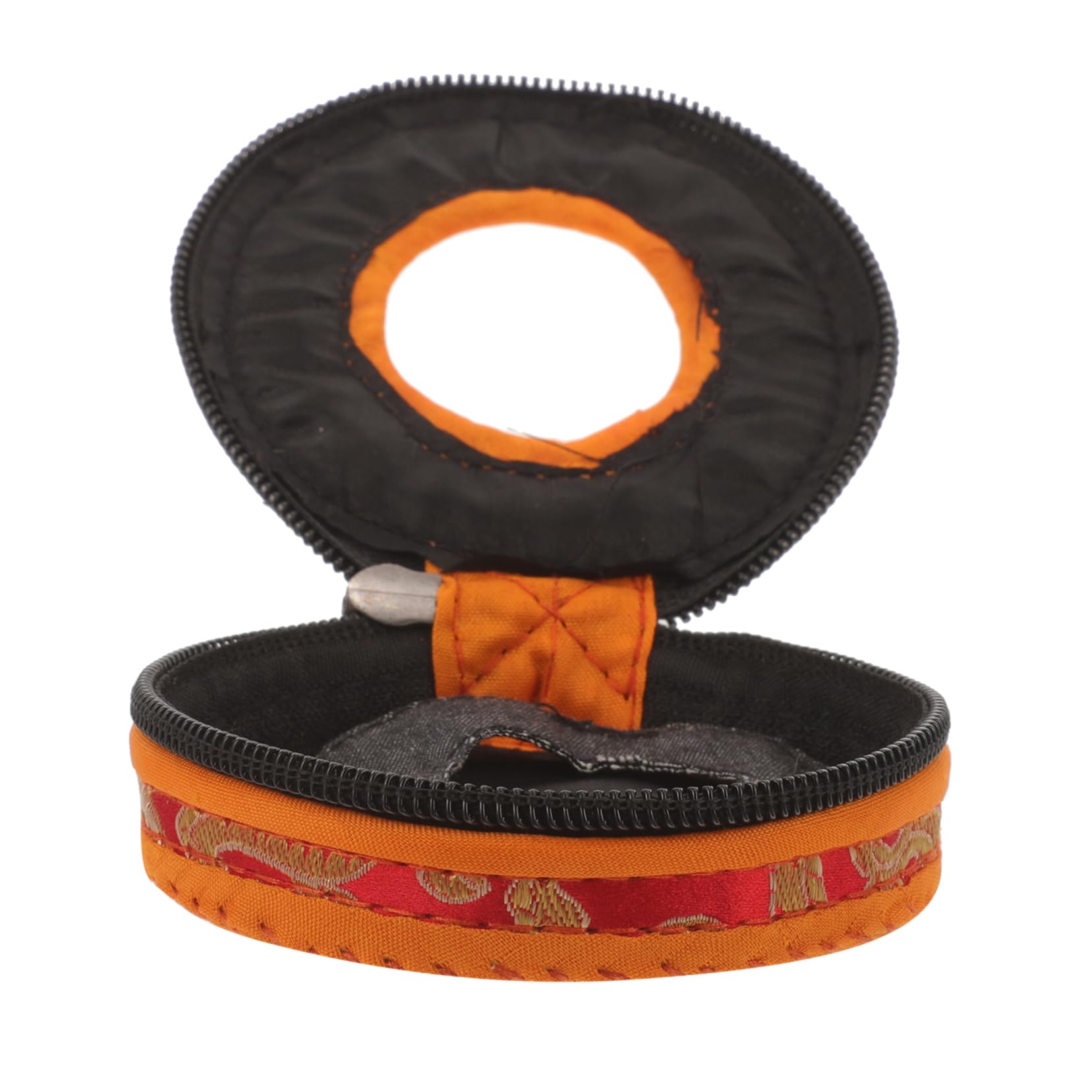 ibasenice 5stücke Belly Cymbals Tasche Für Finger-zimbeln Handgefertigte Aufbewahrung Mit Reißverschluss Für Tingsha Glocken Praktische Und Langlebige Tasche Für Musikinstrumente