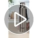Image of Clazkit Water Bottle Stainless Steel Sports /Fridge Bottle with Leak Proof Lid | Single Wall | For Home, Office, Gym, Travelling | Lightweight | BPA Free | 1000ml | Silver)