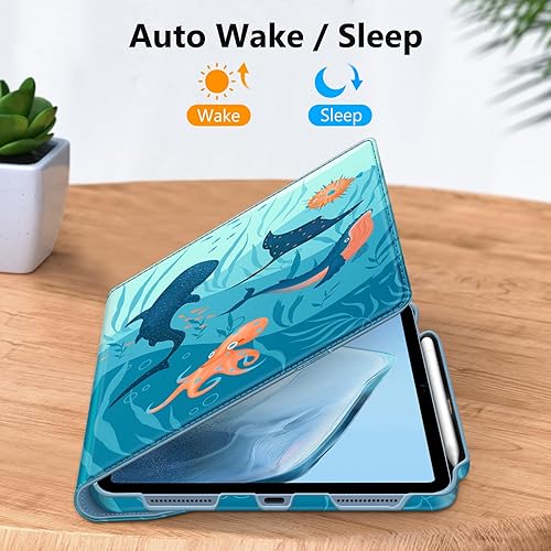 Vista 75 de Fintie Funda giratoria para iPad (A16) de 11ª generación de 11 pulgadas (2025), iPad de 10.9 pulgadas (2022) – [Soporte para lápiz integrado] Funda