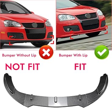 Front Bumper Splitter Lip Kit for Volkswagen Golf 5 GTI MK5 Jetta with Lip